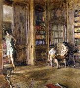 Edouard Vuillard In the Library Spain oil painting artist
